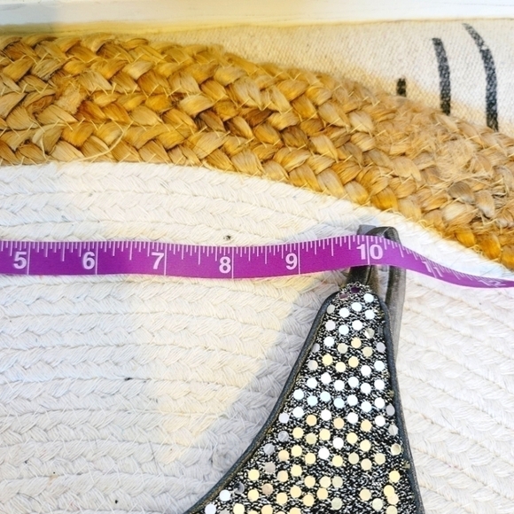 VINTAGE SILVER SEQUIN MINI DRESS SZ 10/MEDIUM - Picture 13 of 16